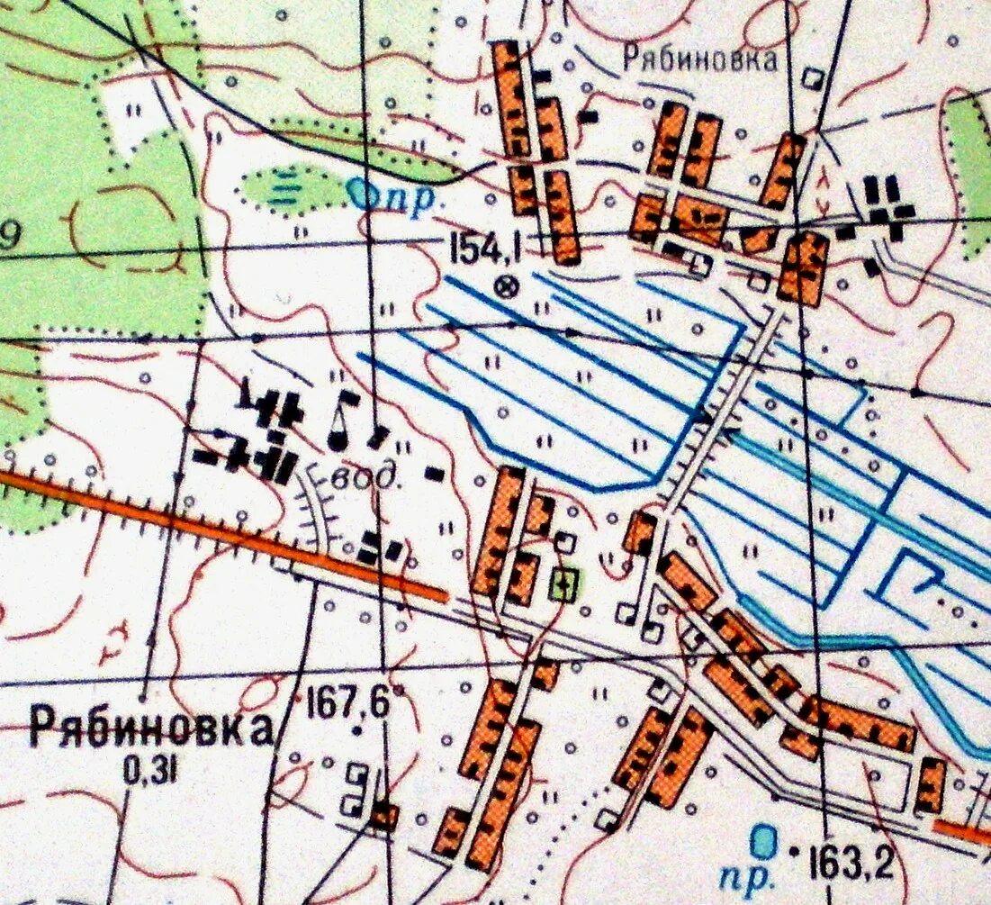 Рябиновка карта. Деревня рябиновка.