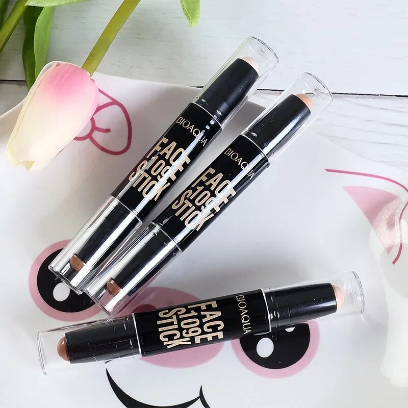 Concealer stick. Корректор стик bioaqua. bioaqua face stick. 2 в 1 двухсторонний корректор-стик для лица bioaqua. хайлайтер для лица биоаква.
