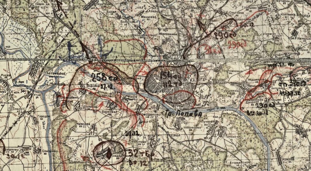 Карты 1941 г. Карта обороны Тулы 1941. Оборона Тулы в 1941 году карта. Карта г. Тулы 1941г..