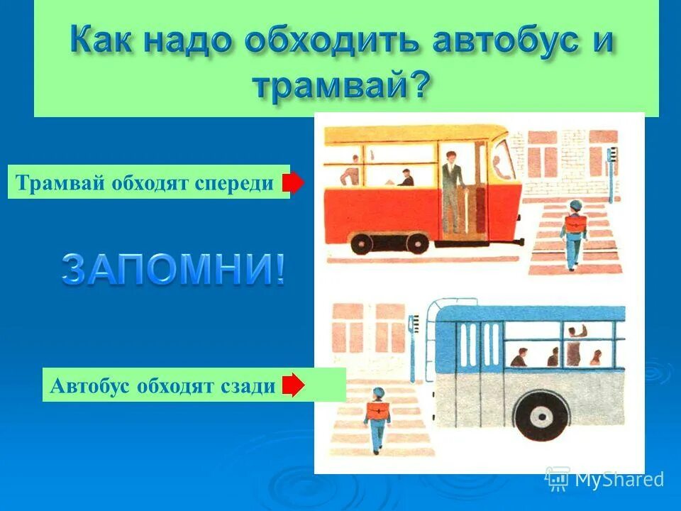 Как правильно обходить автобус. Обходить трамвай. Правильно обходить трамвай.