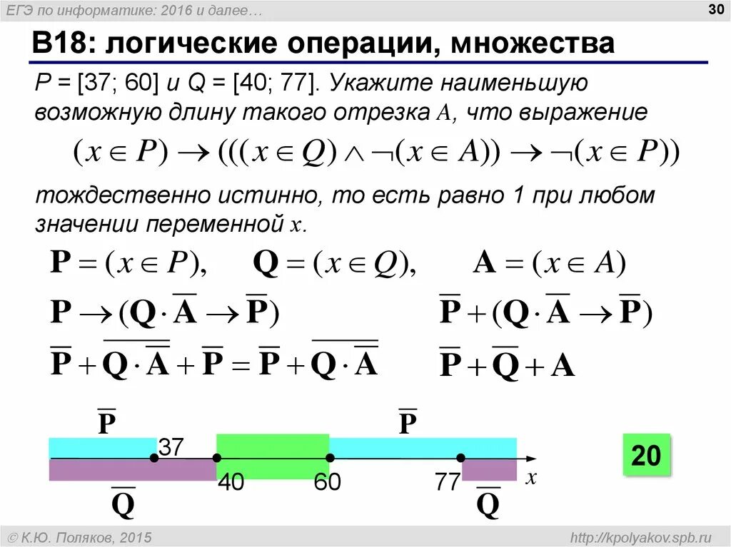 Kpolyakov информатика егэ. Логические операции ЕГЭ. Логические операции с множествами. Логика Информатика ЕГЭ. Логические операции в информатике ЕГЭ.