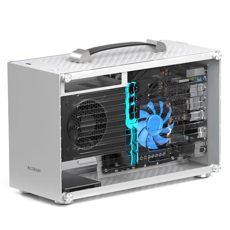 Pccooler i100 pro mesh. Mini itx sfx case. jonsbo i100. jonsbo i100 pro. mini itx pccooler.