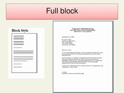 Block style