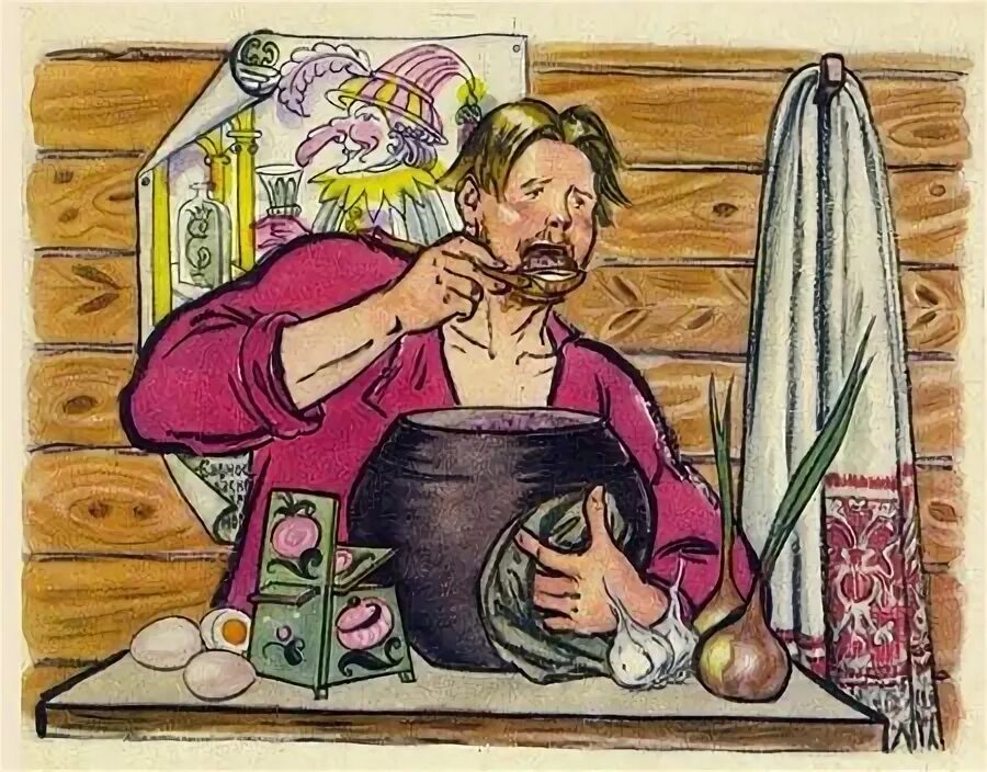 Человек за едой. Сидит за столом человек для пикника. Живет балда в поповом доме,ест. Fun project. Ест за четверых.