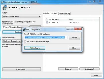 Remote installer