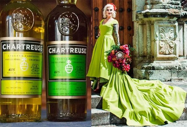 Как выглядит цвет шартрез Chartreuse фото