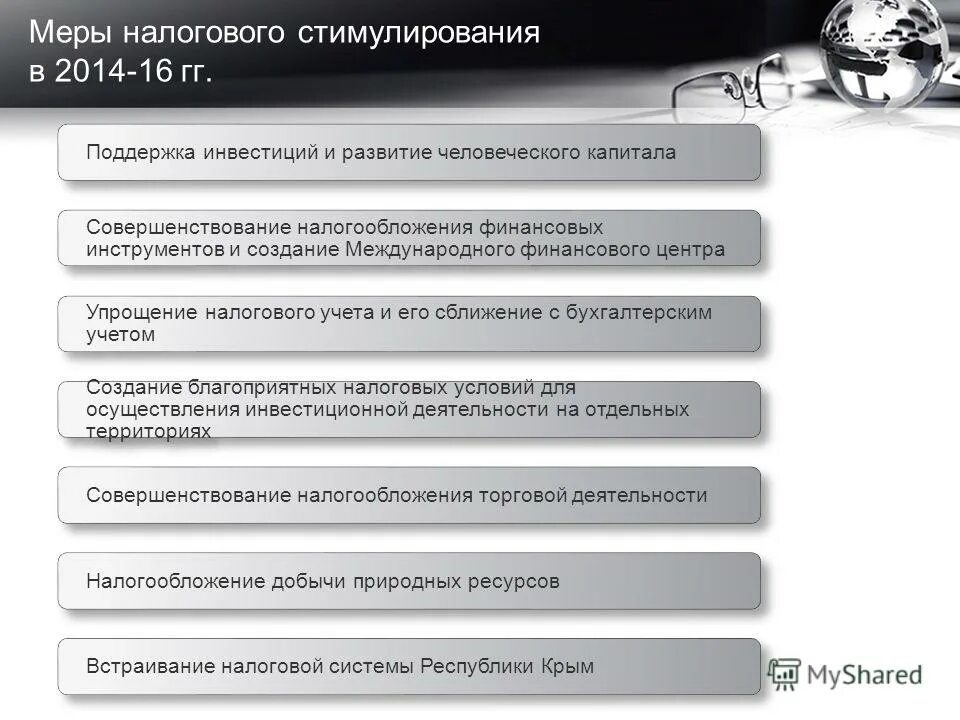 Система налогового стимулирования. Система налогового стимулирования