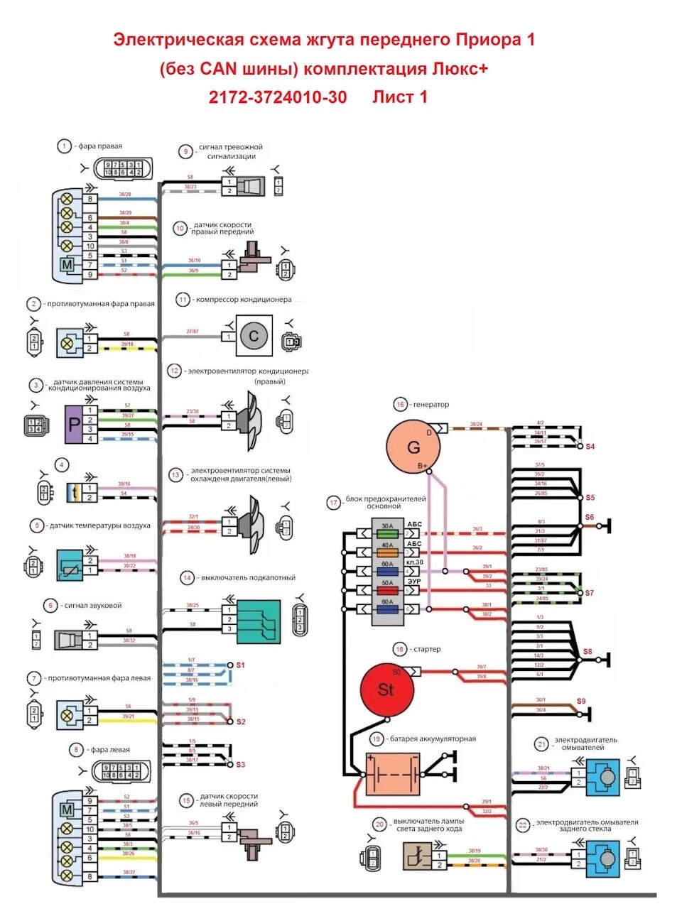 Электро приора. Схема электрооборудования ВАЗ 2170 Приора норма. Схема электрическая жгута 2170. Схема электропроводки ВАЗ 2170 Приора. Схема электропроводки Приора 16 клапанов с кондиционером.
