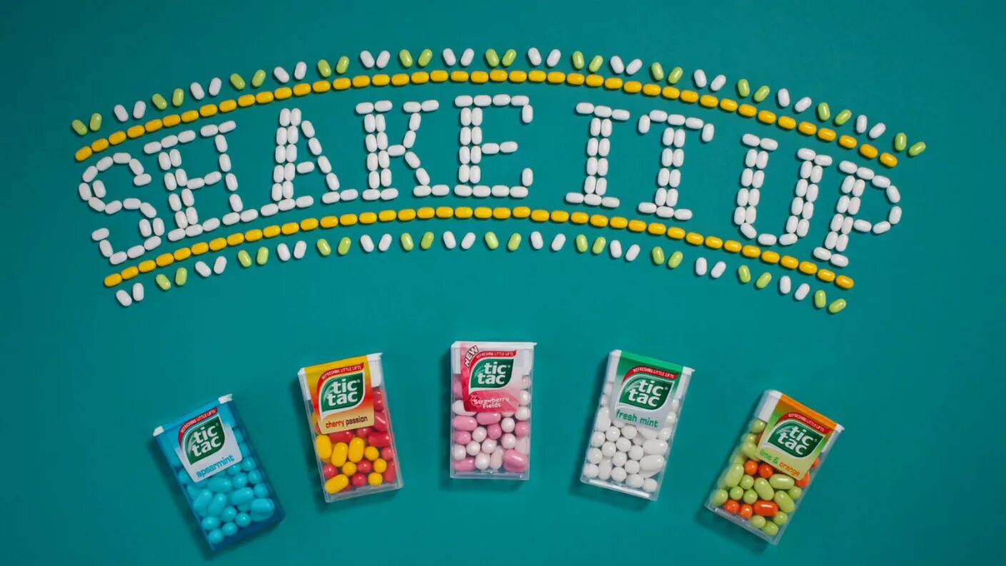 Универсальные ис. Tic tac реклама. Tic tac New Advert. Tic tac Fresh Spearmint. Шрифт Tic tac.