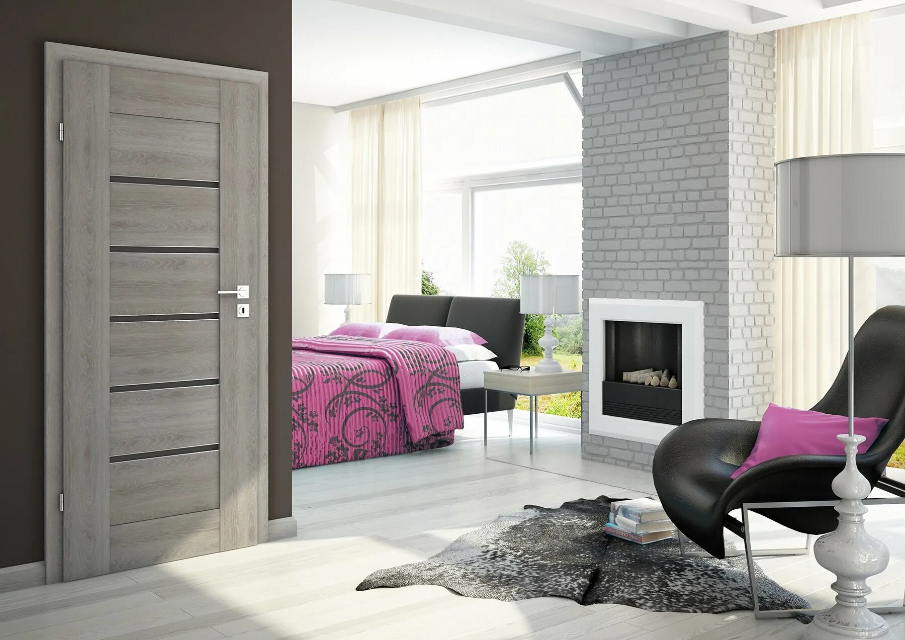 Какие обои подойдут к серым дверям. Двери альберо в интерьере. Современные межкомнатные двери. Межкомнатные двери в интерьере квартиры. Двери в современном интерьере.