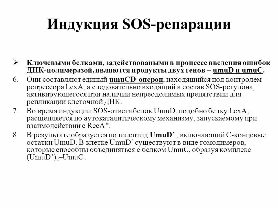 Исправление ошибок днк полимеразы. Sos репарация. sos репарация днк. ошибки днк полимеразы. этапы сос репарации.