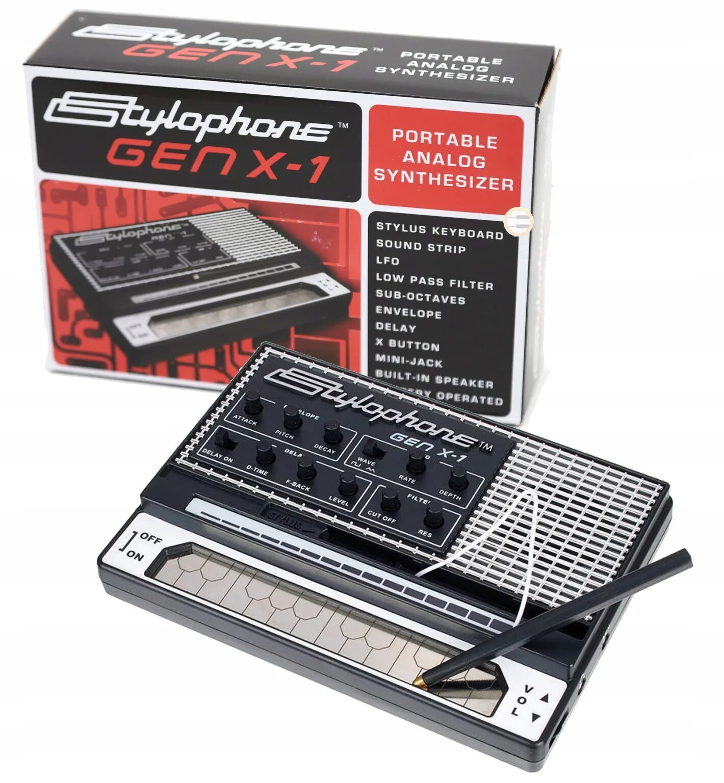 Стилофон купить озон. Стилофон Gen x-1. Аналоговый синтезатор Dubreq Stylophone s1. Dubreq Stylophone s1 габариты в коробке. Ретро-синтезатор Stylophone 350s.