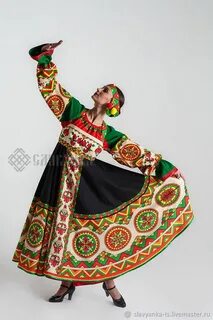 Народные костюмы роспись