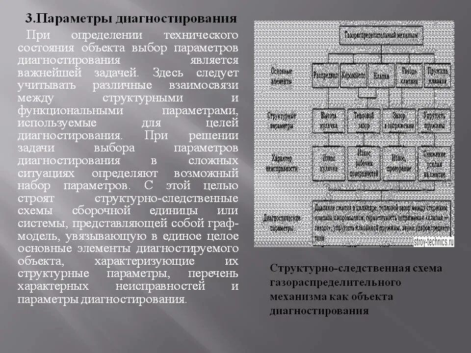Значение параметров технического состояния. Структурно-следственная схема диагностирования кшм. диагностические параметры диагностирования. основные диагностические параметры оборудования.. виды диагностических параметров.