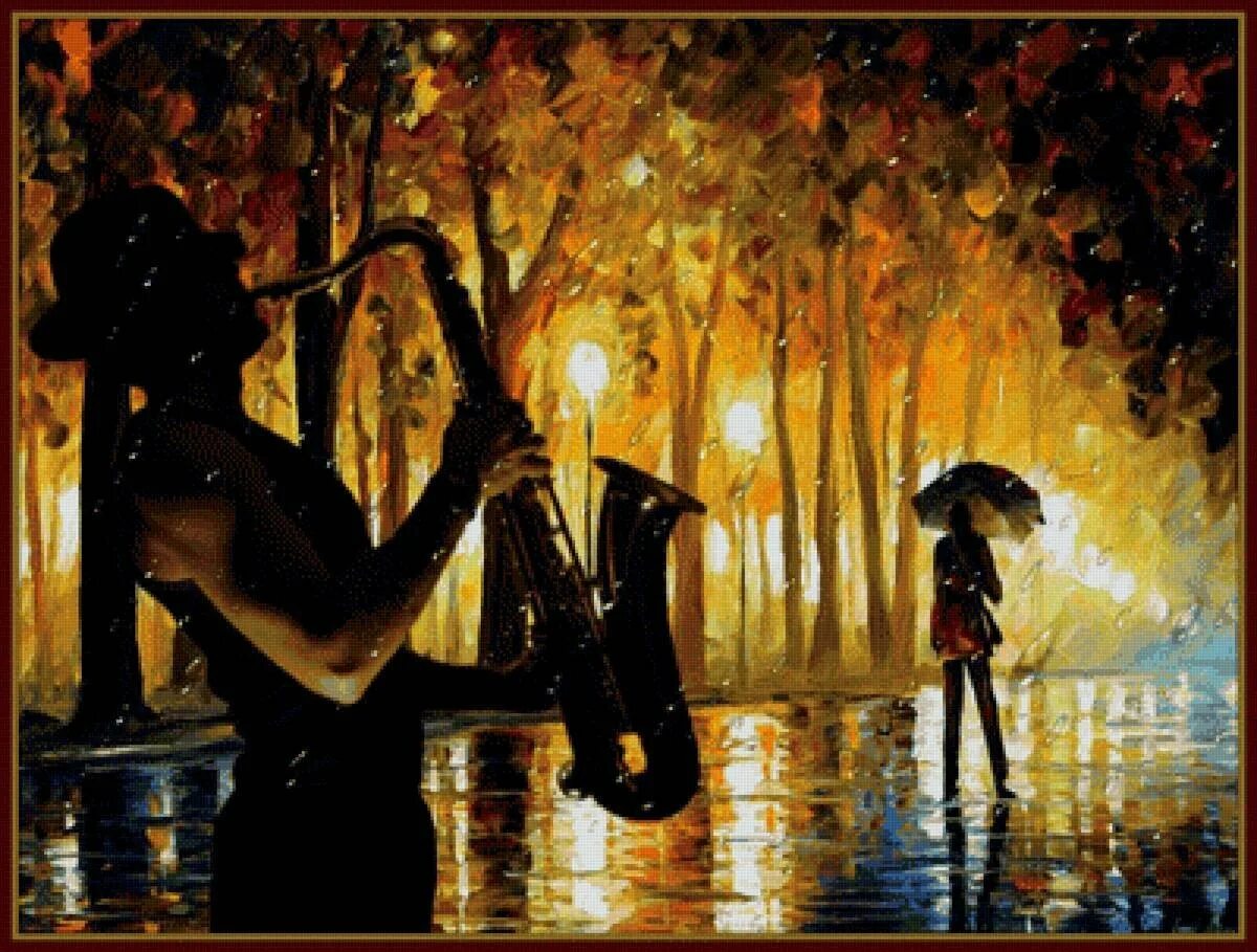 Грусть саксофон. Осенний дождь. Осенний блюз живопись. Танец осени. Танцы под дождем.