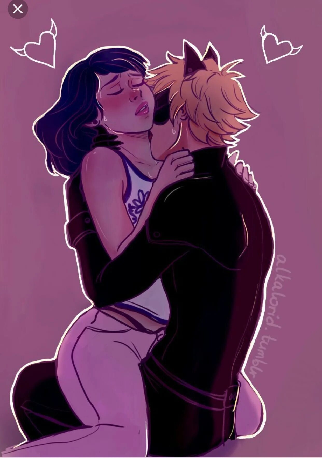 Marichat 18. Кот Нуар и Маринетт 18. Пошлые фанфики 18