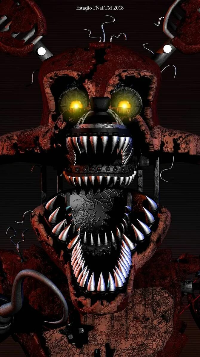 ФНАФ 4 кошмарный Фокси в коридоре. FNAF кошмарный Фокси.