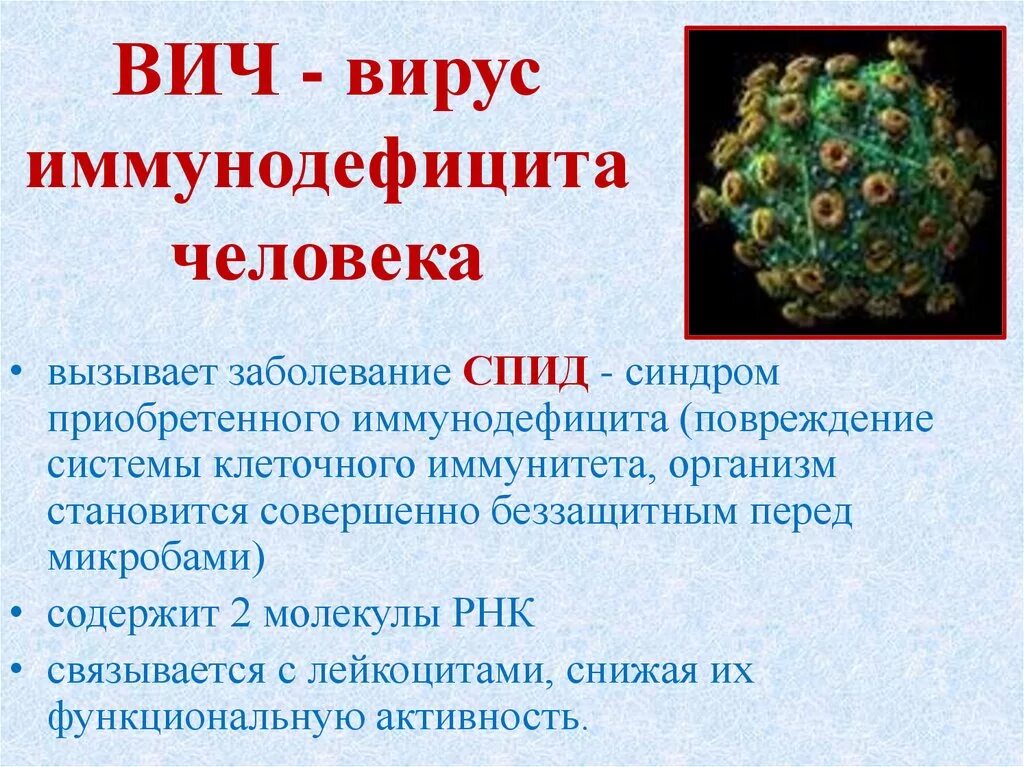 Вирус вич вызывает синдром