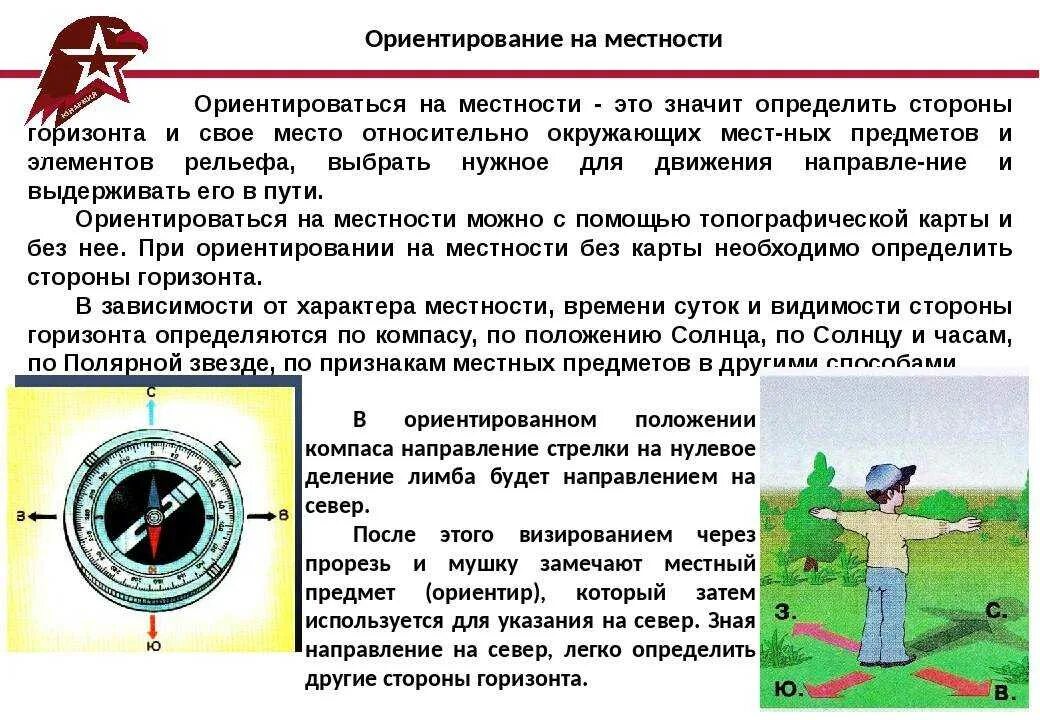 Посмотри вокруг ориентирование на местности