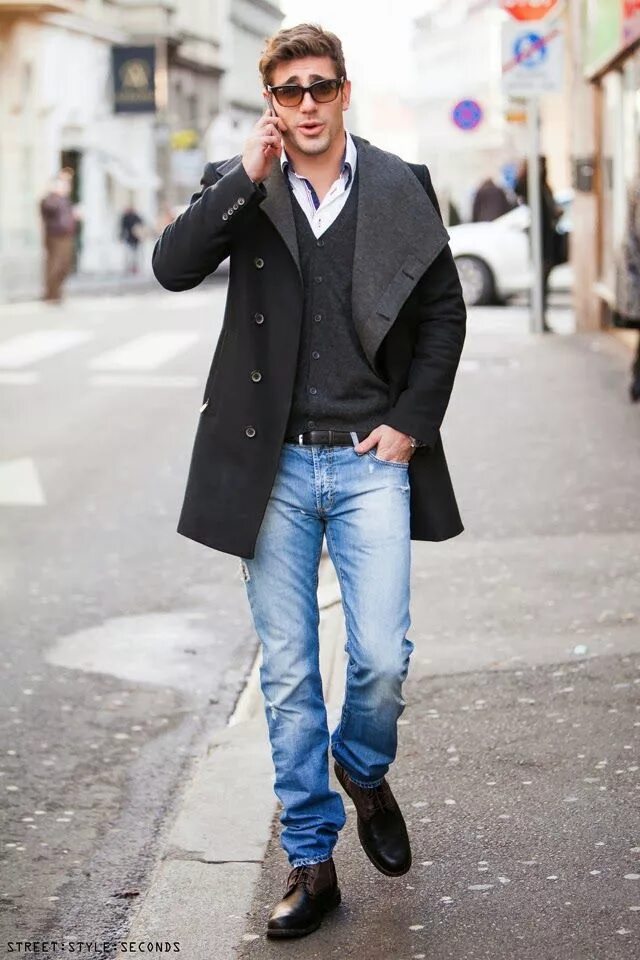 Pin on Fashion Black & White Winter outfits men, Mens winter fashion, Mens winte