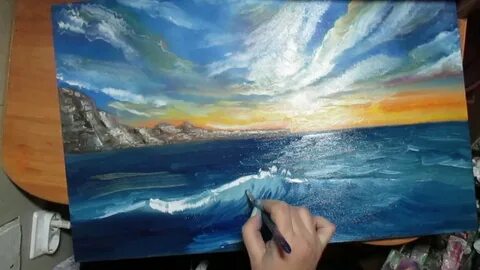 Море акрил для начинающих