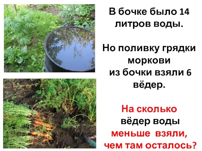 Сколько ведер воды принесли. Сколько литров в бочке. 14 Литров воды. В бочке 50 литров воды. В одной бочке было.