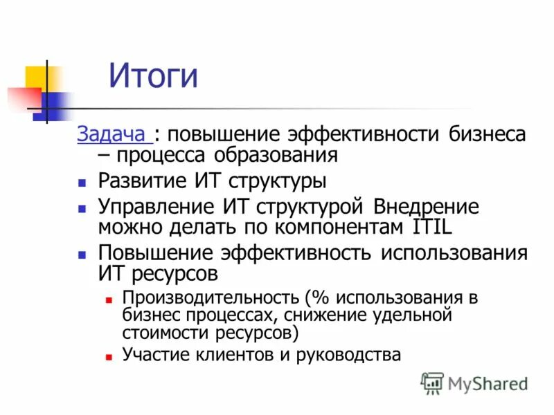 метод задачи результаты