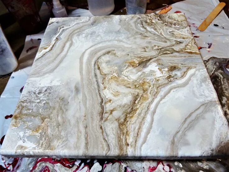 silver epoxy table OFF-64