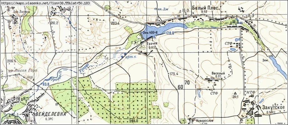 Старая нелидовка белгородская область на карте