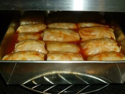 Приготовить голубцы в духовке в сметане