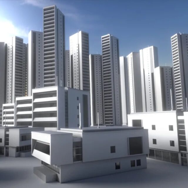 Build 3 v. Здание 3d. 3d модель здания. Жилой комплекс 3д модель. Residential buildings 3d.