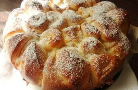 Вкусное дрожжевое тесто с яблоками