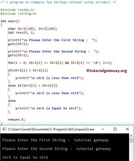 String compare