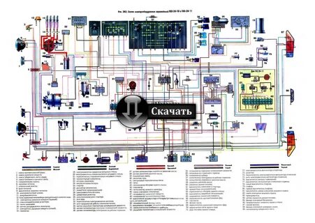 Схема оборудования газель