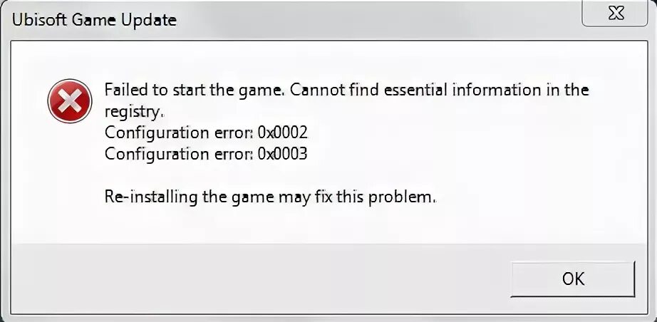 Start fail ошибка. Failed to start the game Assassins Creed 2. Ошибка Error 0x0002 Error 0x0003. Ошибки Ubisoft. Ошибка в ассасин Крид 2.