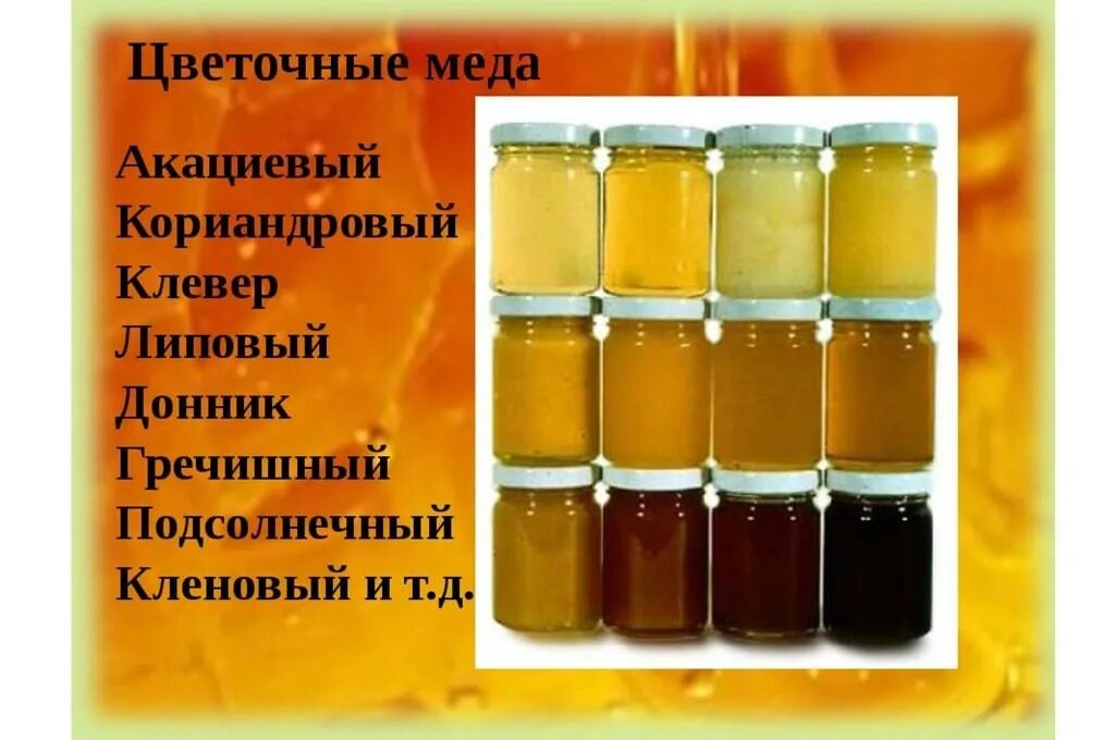 Виды меда и их