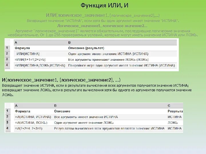 В каких случаях елогич возвращает истина. Функция или. Значение если истина. Логическая функция или возвращает значение истина если. Какая функция возвращает значение истина или true.