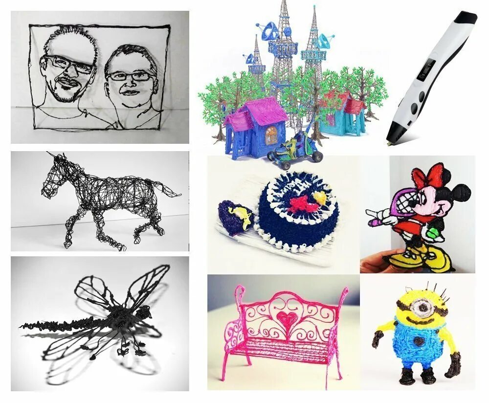 поделки из 3д ручки шаблоны