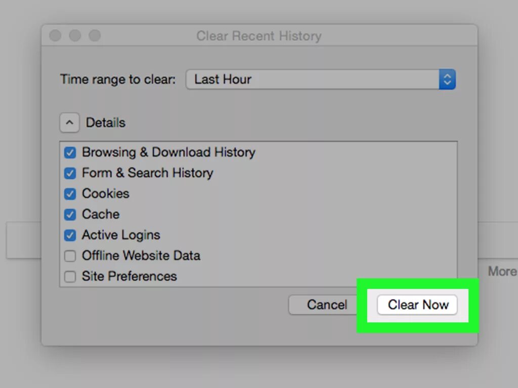 Actions cache