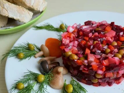 Винегрет рецепт с маринованными огурцами