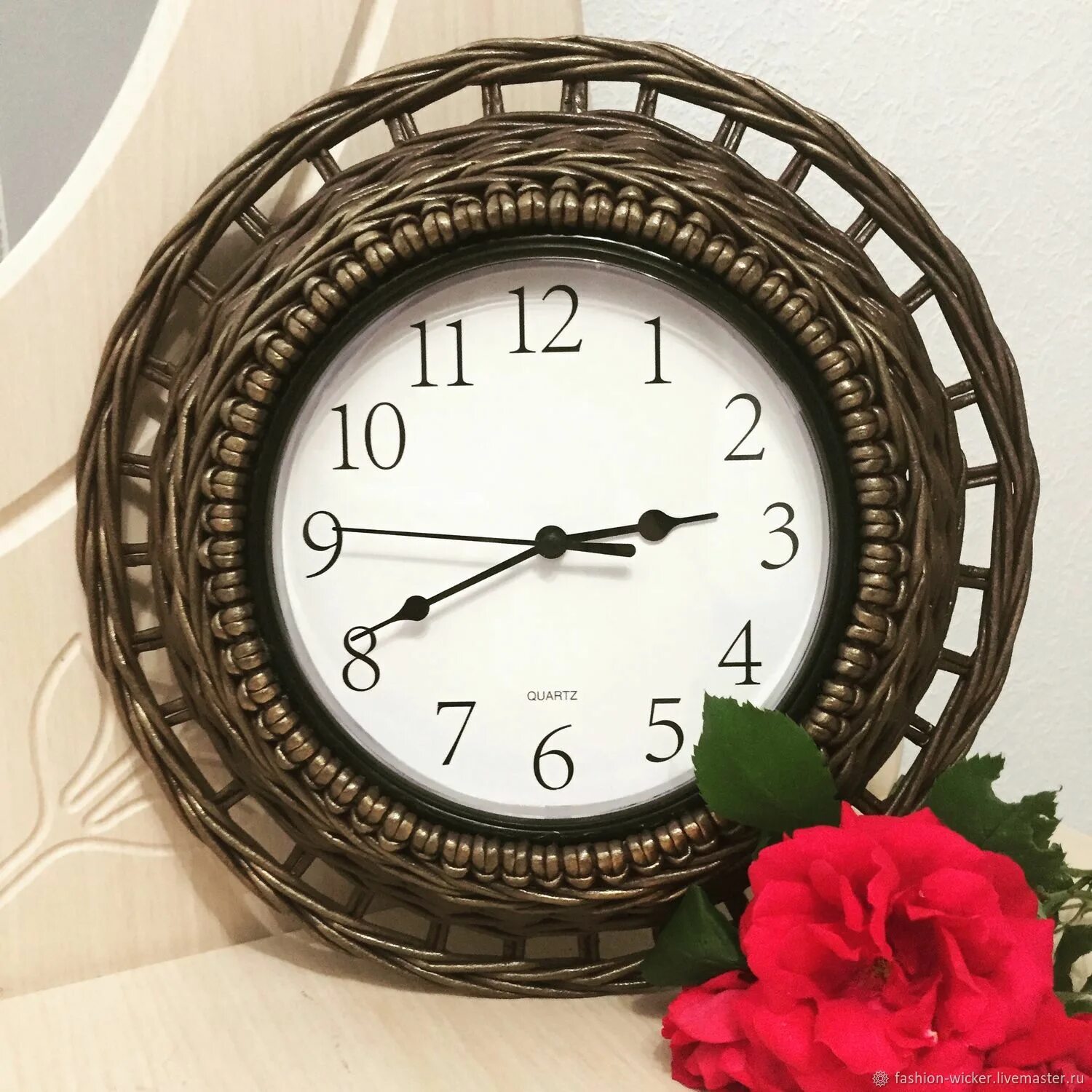 Creative Solid Wood Photo Wall Clock Decorative Photo Frame Wall Watch Combinati