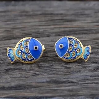 Серьги рыбки