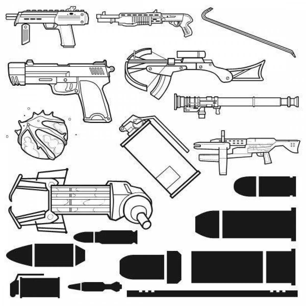 Оружие из халф лайф 2. Чертежи оружия Standoff 2. Чертежи халф лайф 2 оружие. Раскраски пистолеты стандофф 2.