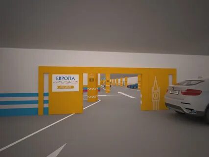 Парковка в торговом центре