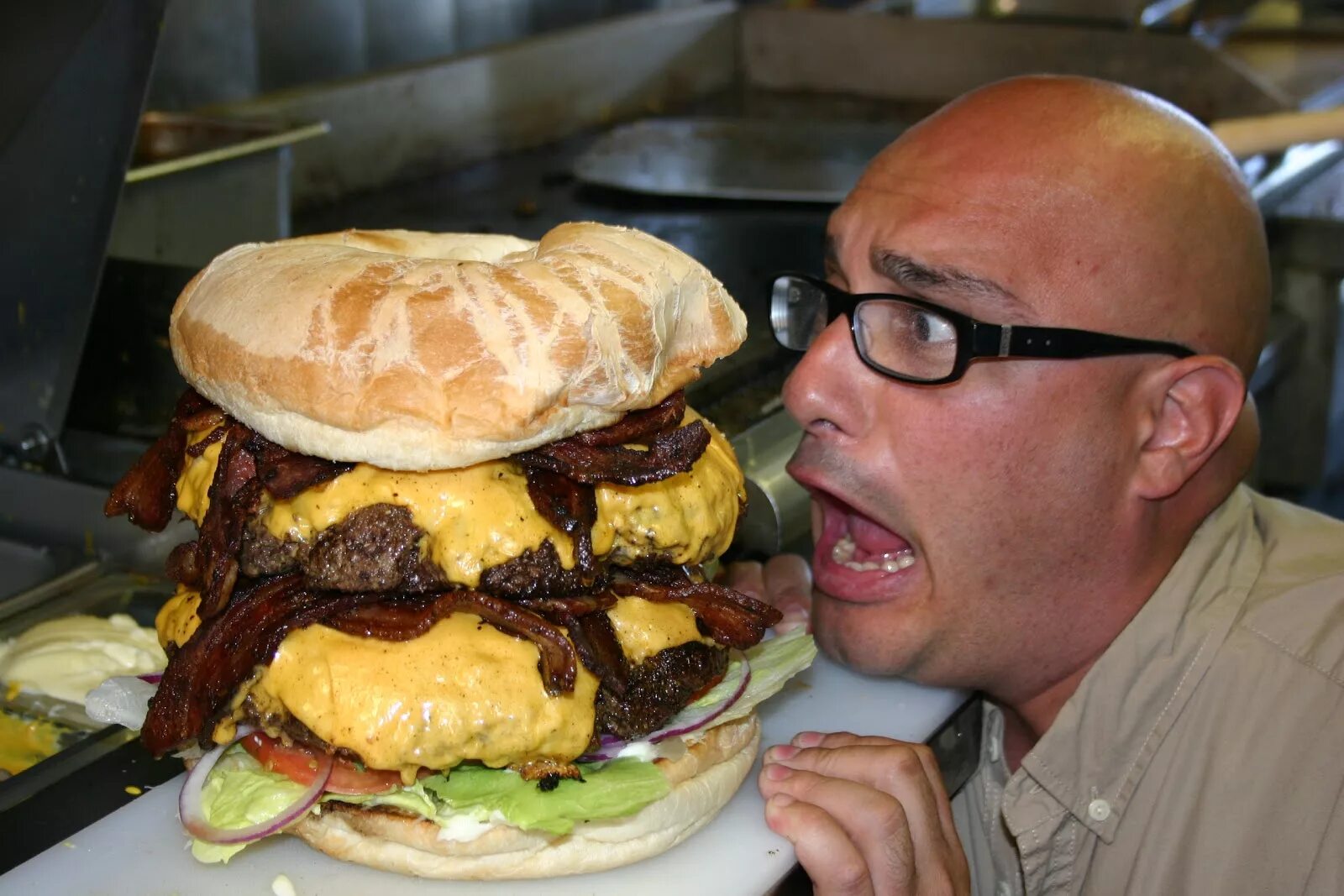 Robin i often have a big hamburger