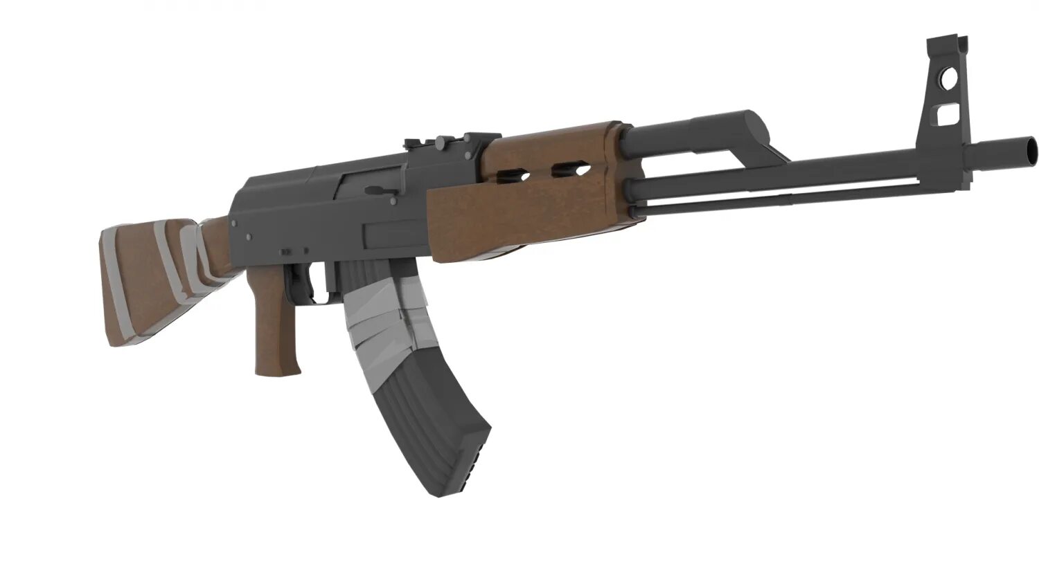 Модель АК 47 Blender. Blender ak47. Low Poly ak47. AK 47 3d model.