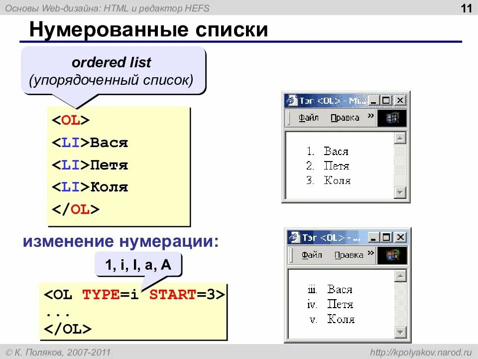 Web страница язык html. Пронумерованный список в html. нумерованный список html. ненумерованный список в html. списки нумерованные и ненумерованные.