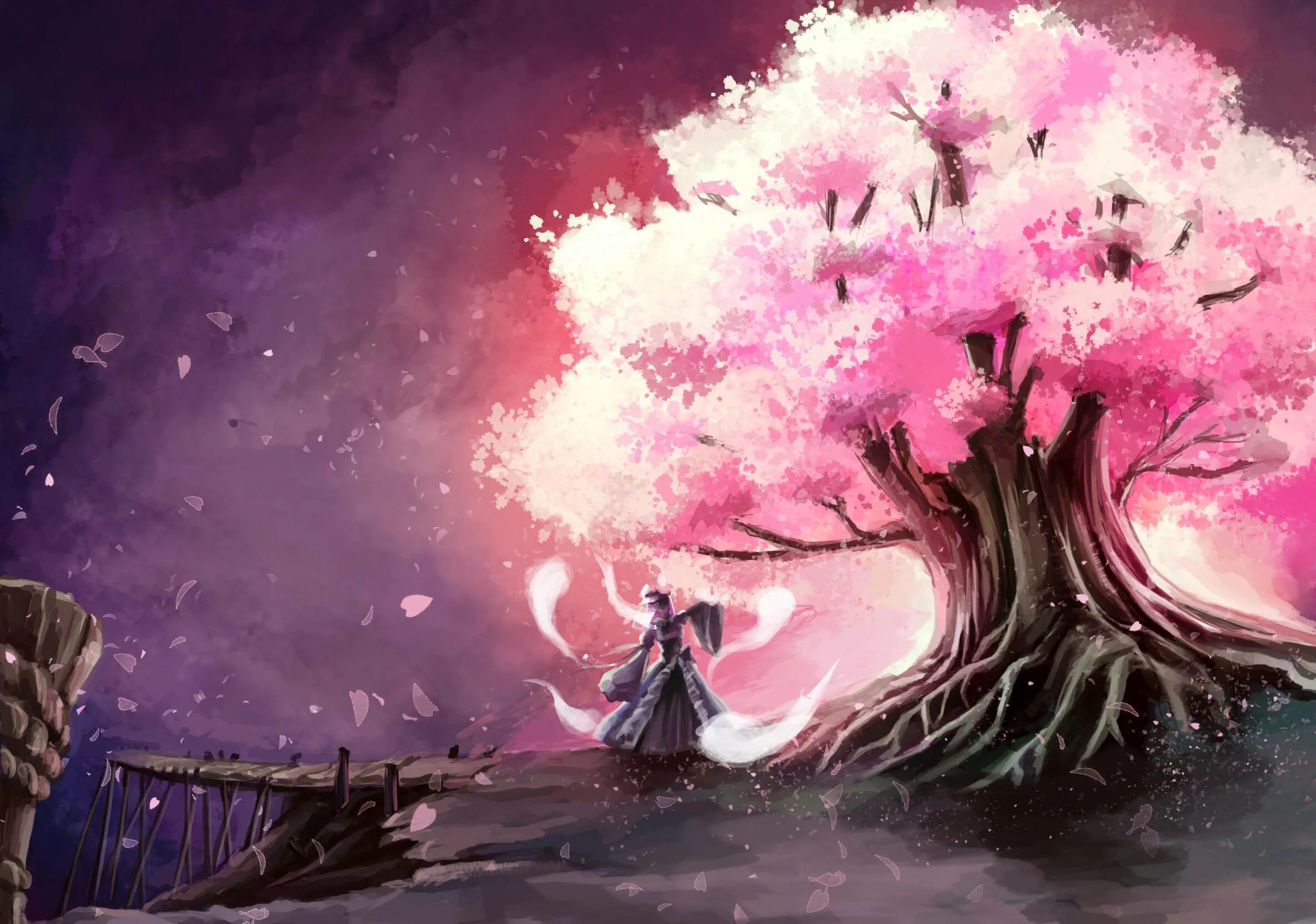 Сайгё Аякаси Touhou. Цветущая Сакура Геншин. Дерево Сакуры Геншин. Жертвоприношение сакуры