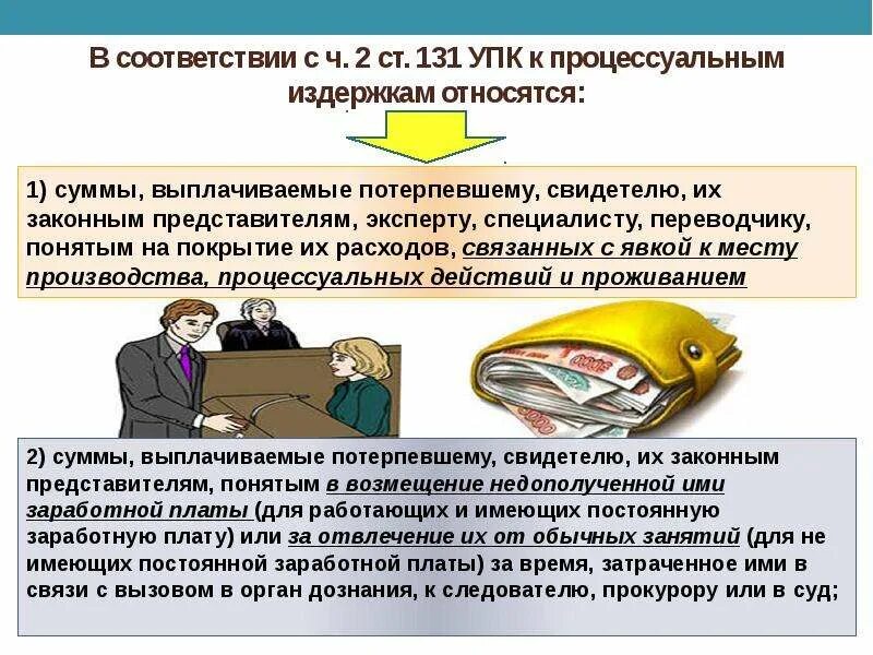 2 представителя потерпевшего. Процессуальные издержки в уголовном процессе виды. Процессуальные издержки: понятие, виды.. Порядок процессуальных издержек. Процессуальные издержки УПК виды.