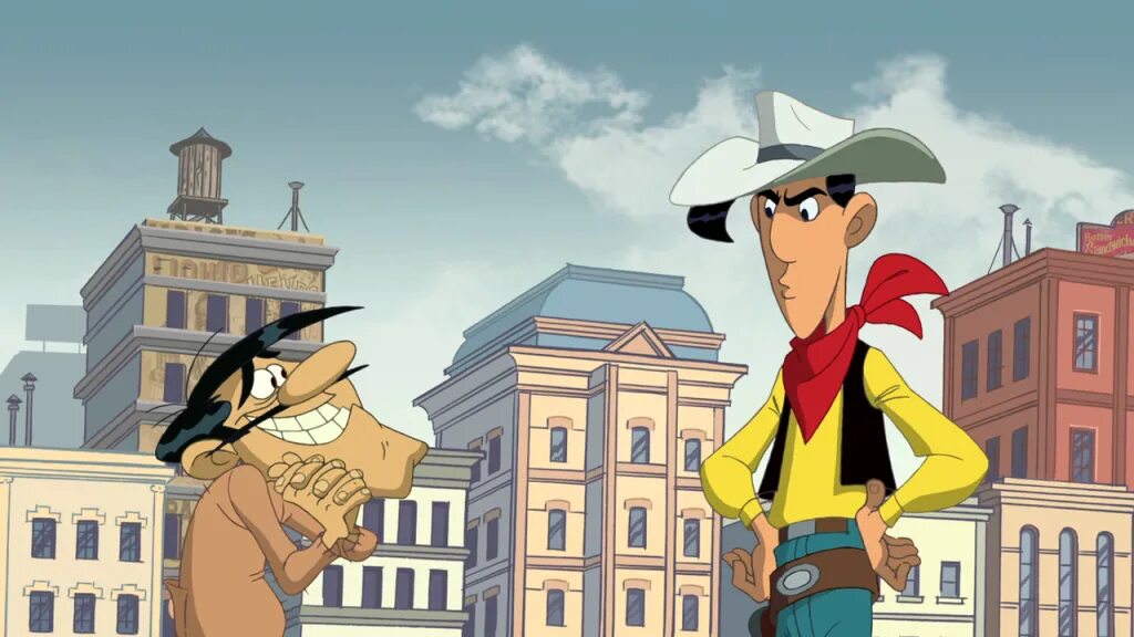 Путешествие на запад 2007. Lucky Luke на Запад 2007. Счастливчик люк путешествие на Запад.